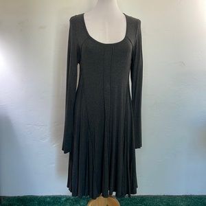 Karen Kane Dark Gray Scoop Neck Flare Skirt Dress Size Extra Large